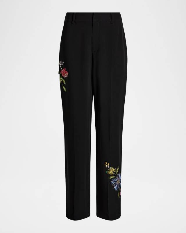 Harlan Floral Embellished Pants